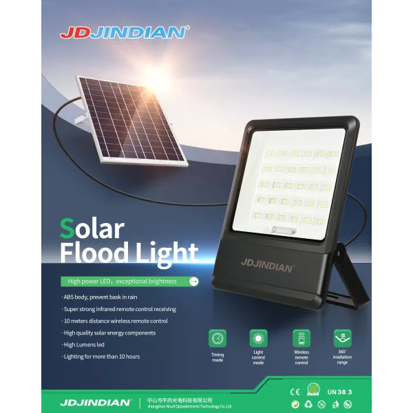 Đèn Pha Năng Lượng Mặt Trời JINDIAN JD-V500 (500W)
