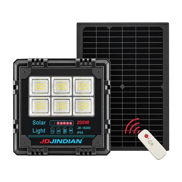 Đèn Pha Năng Lượng Mặt Trời JINDIAN JD-18200 (200W)