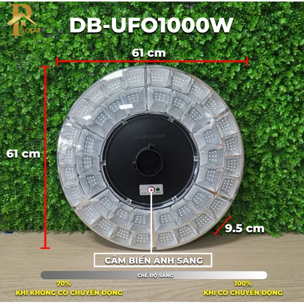 Đèn UFO Năng Lượng Mặt Trời ORIANA DB-UFO1000 (1000W)