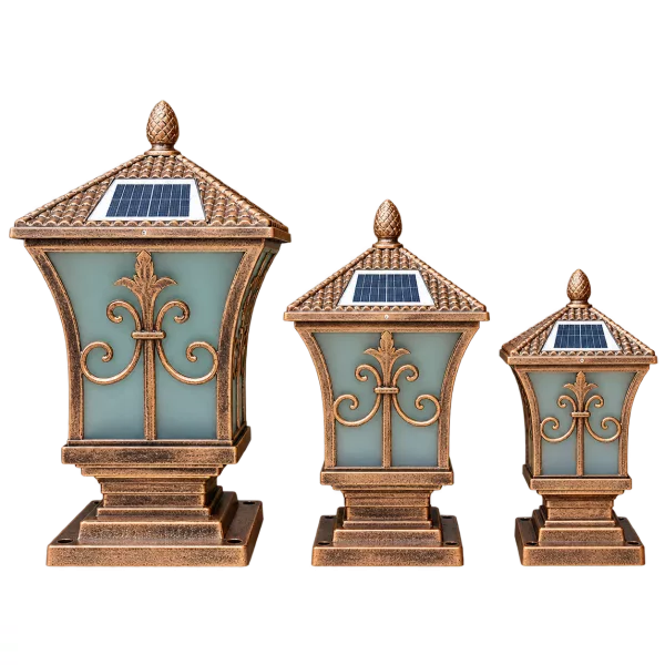 Đèn Trụ Cổng Tháp Mái Chùa ORIANA PL-0209 (200x200xH380)