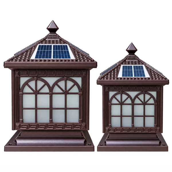 Đèn Trụ Cổng Mái Chùa ORIANA PL-0306 (300x300xH430)