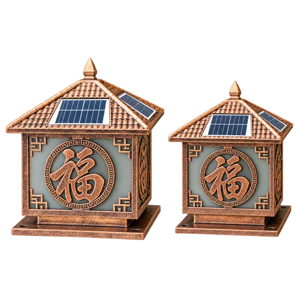 Đèn Trụ Cổng Mái Chùa ORIANA PL-0310 (W250×E250×H300)