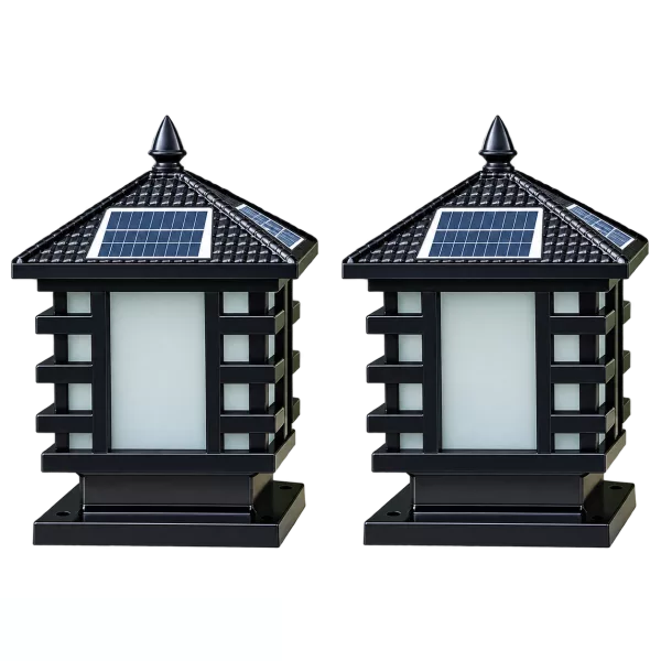 Đèn Trụ Cổng Mái Chùa ORIANA PL-0313 (300×300×H380)