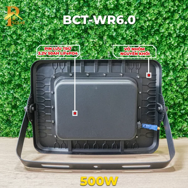 Đèn Pha Năng Lượng Mặt Trời BLUE CARBON BCT-WR6.0 (500W)