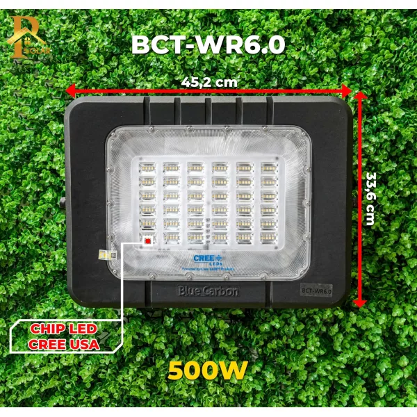 Đèn Pha Năng Lượng Mặt Trời BLUE CARBON BCT-WR6.0 (500W)