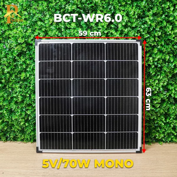 Đèn Pha Năng Lượng Mặt Trời BLUE CARBON BCT-WR6.0 (500W)