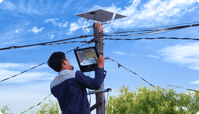 Thiết bị đèn năng lượng mặt trời quy mô hộ gia đình