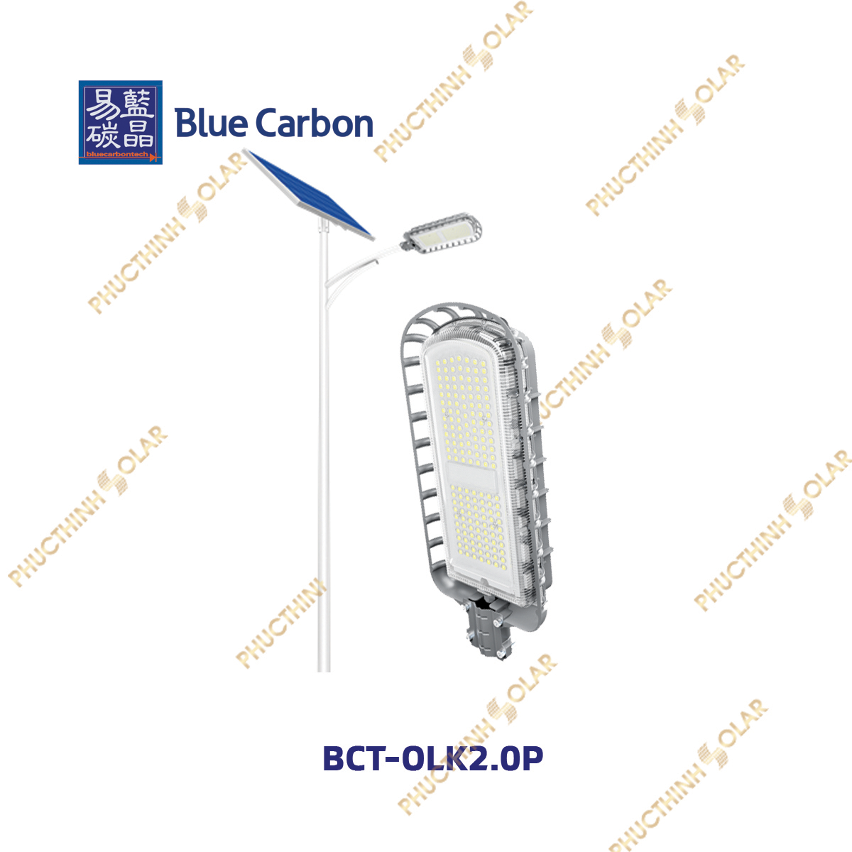 Blue Carbon – Đèn đường năng lượng mặt trời 56W BCT-OLK2.0P