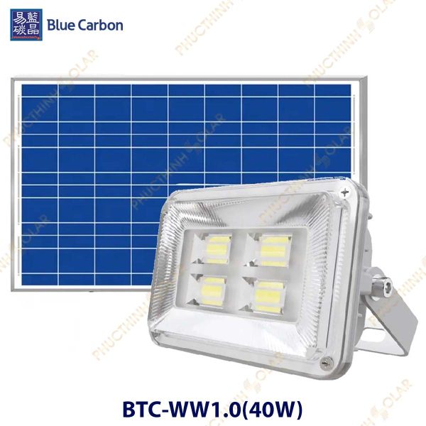Đèn pha năng lượng mặt trời 40W Blue Carbon BCT-WW1.0